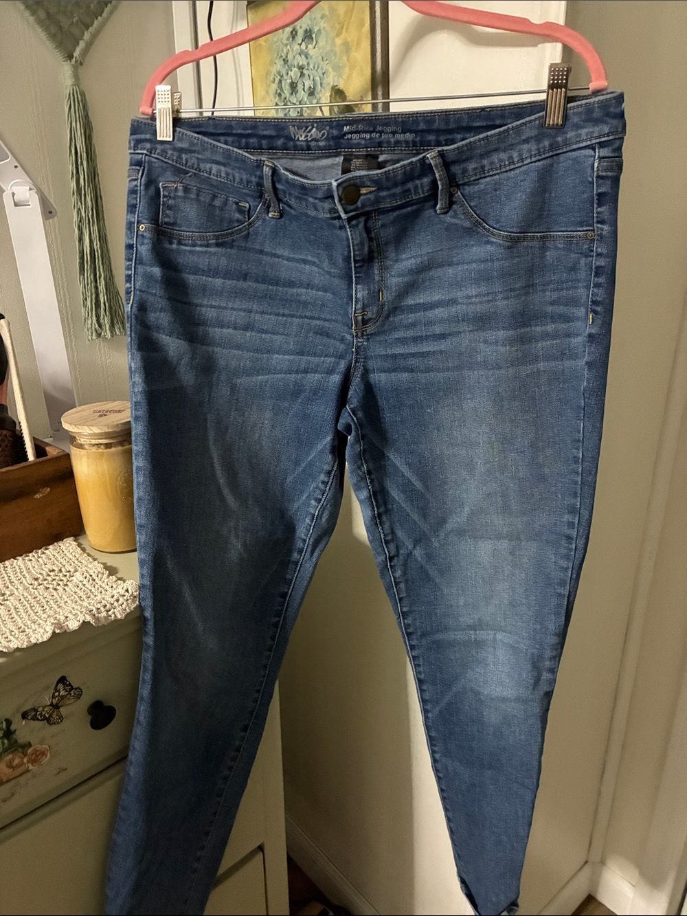 Mossimo Supply Co. Blue Skinny Jeans
